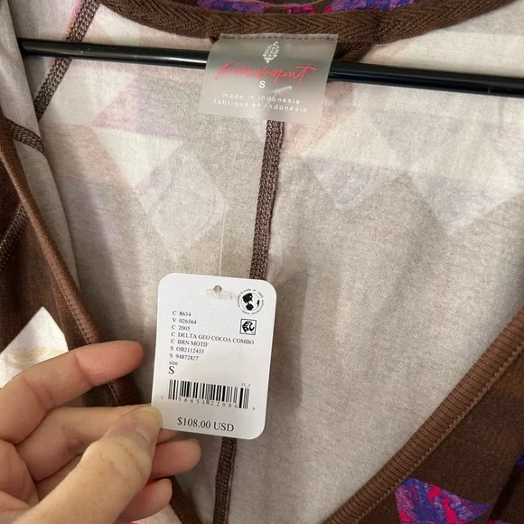 NWT FP Movement by Free People Hot Shot Long Sleeve Printed Onesie Small - Picture 9 of 13